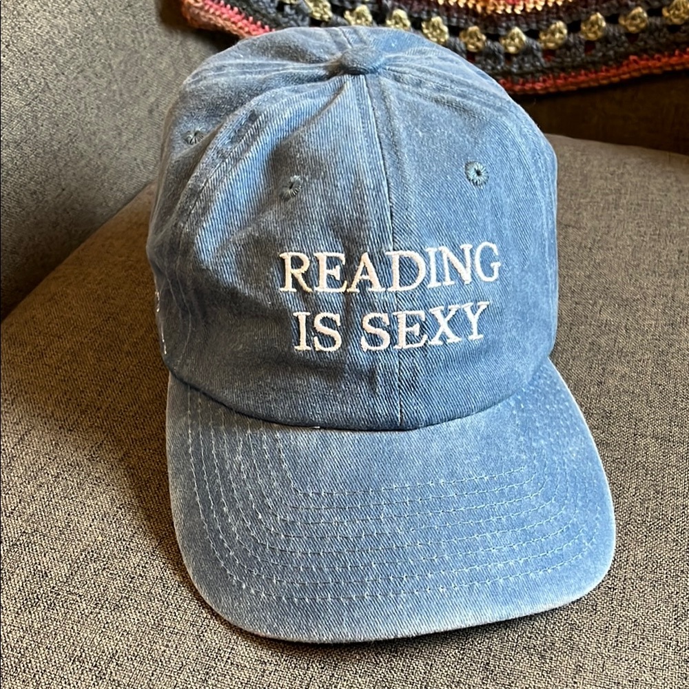 Blue 'Reading is Sexy' Cap